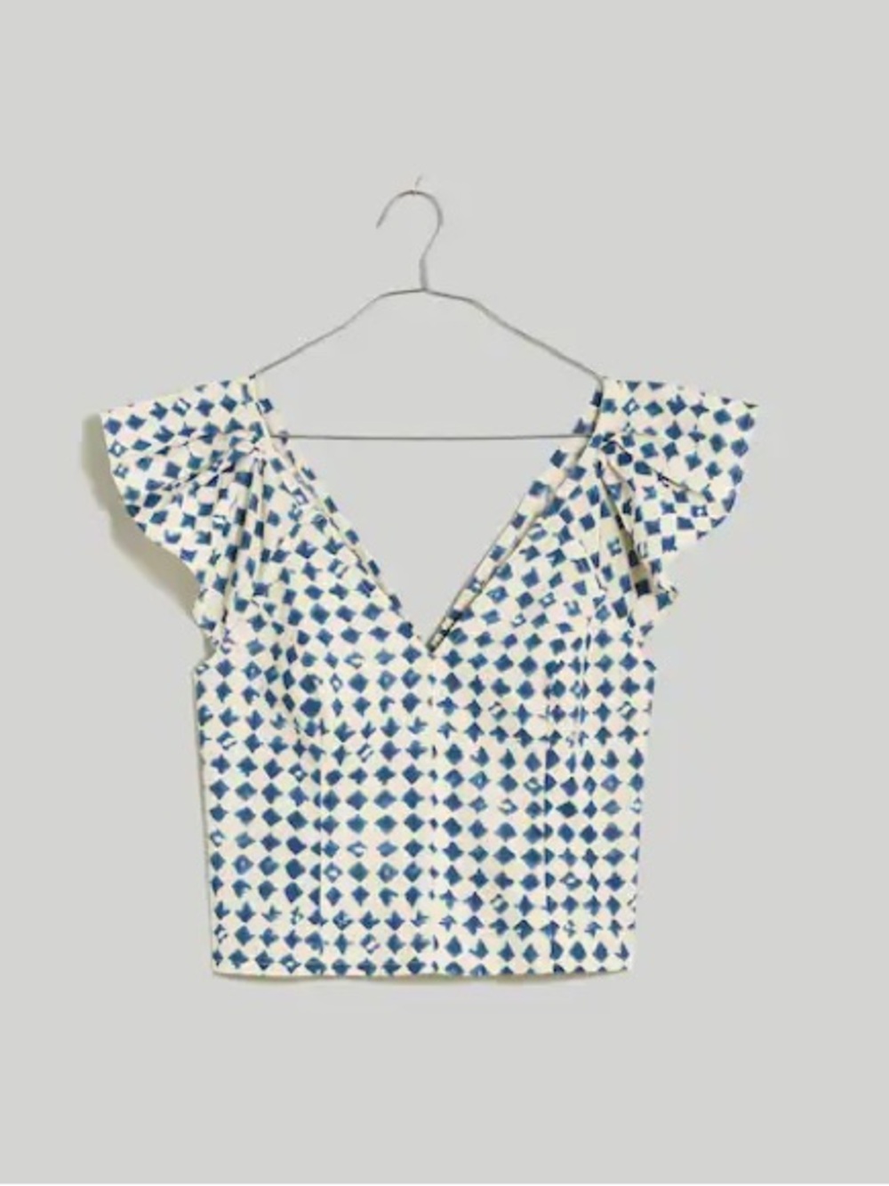 Madewell Shibori-Print V-Back Top